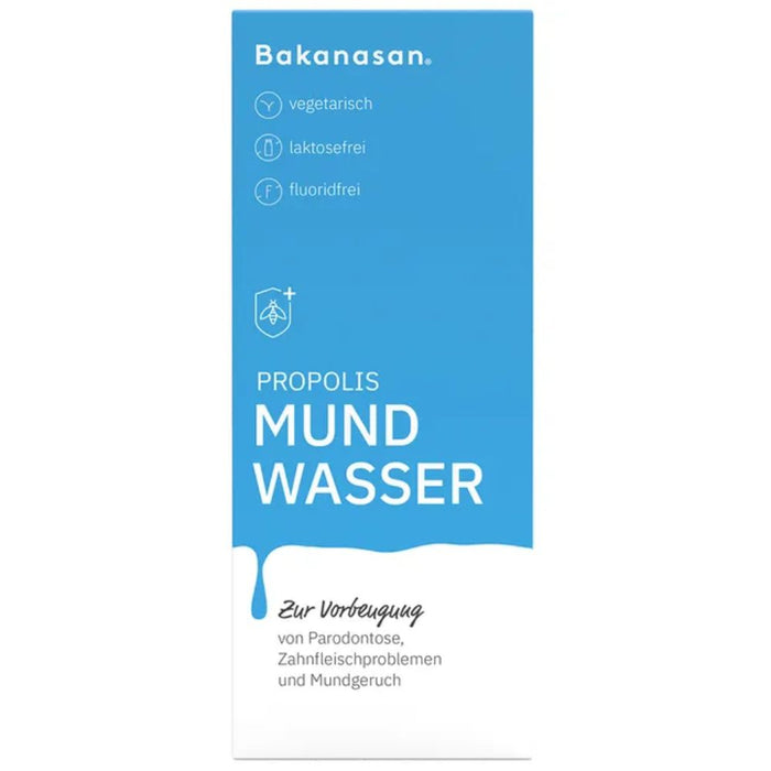 Bakanasan Propolis Mundwasser zur Vorbeugung von  Parodontose, Zahnfleischproblemen und Mundgeruch, 50 ml Lösung