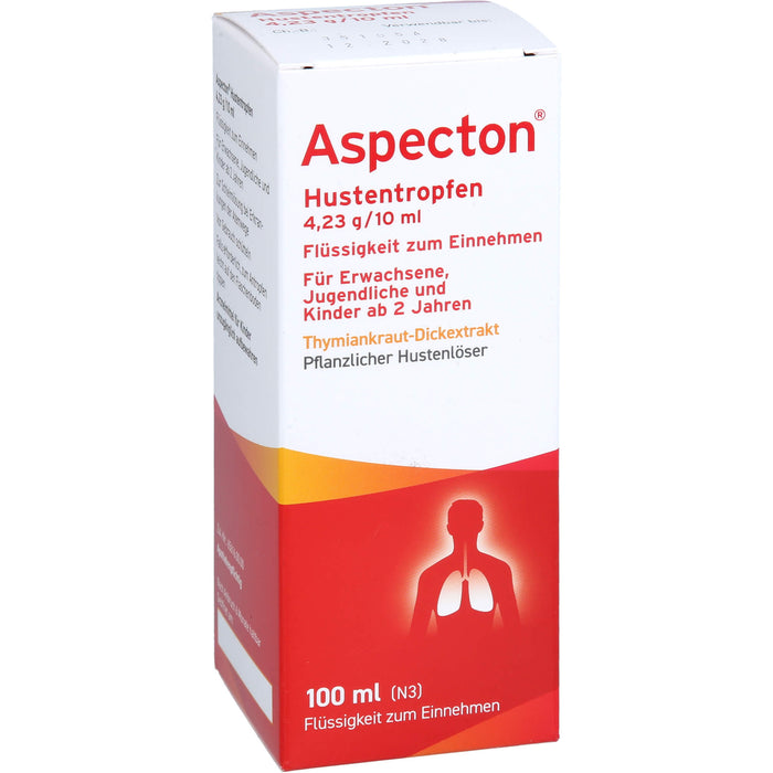 Aspecton Hustentropfen bei Husten und akuter Bronchitis, 100 ml Solution
