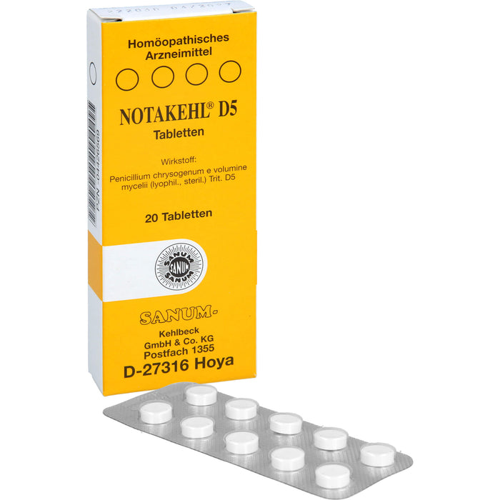 SANUM-KEHLBECK Notakehl D5 Tabletten, 20 pc Tablettes