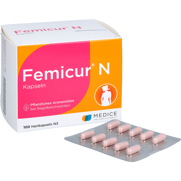 Femicur N Kapseln bei Regelbeschwerden, 100 pcs. Capsules