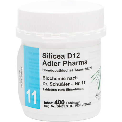 Adler Pharma Silicea D12 Biochemie nach Dr. Schüßler Nr. 11 Tabletten, 400 St. Tabletten