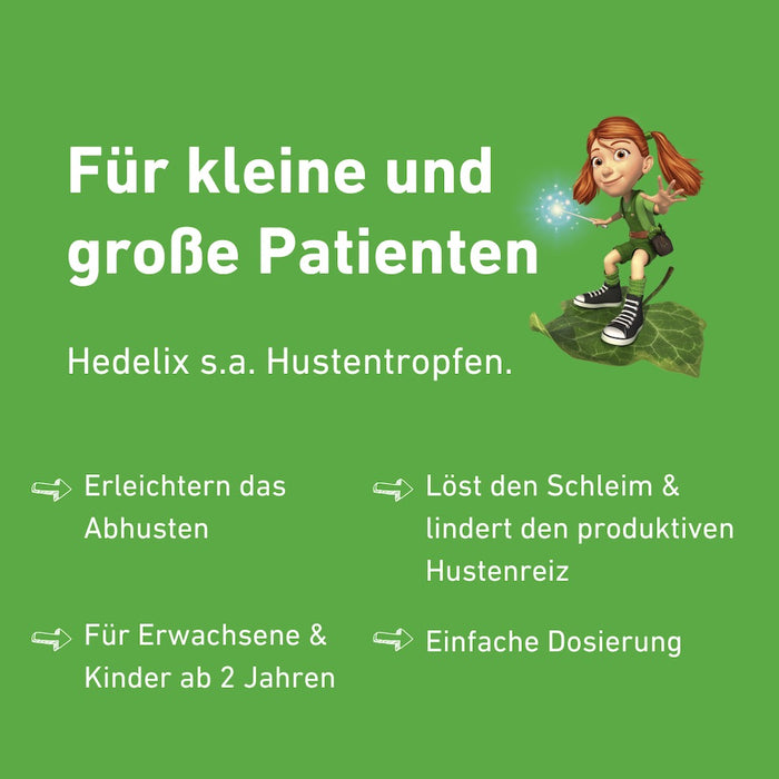 Hedelix s.a. Hustentropfen – konzentrierte Pflanzenpower für kraftvolle Hustenlinderung, 50 ml Lösung