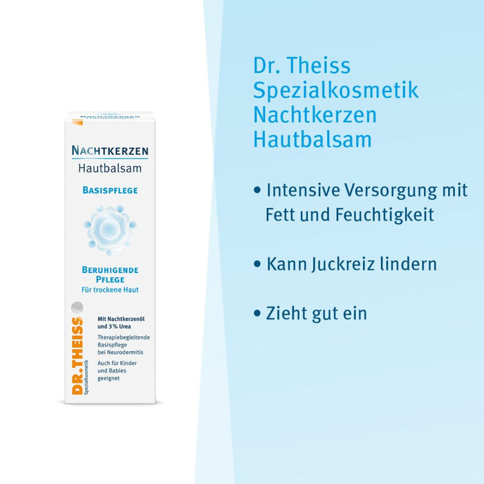 Dr. Theiss Nachtkerzen Hautbalsam beruhigende Pflege für trockene Haut, 100 ml Cream