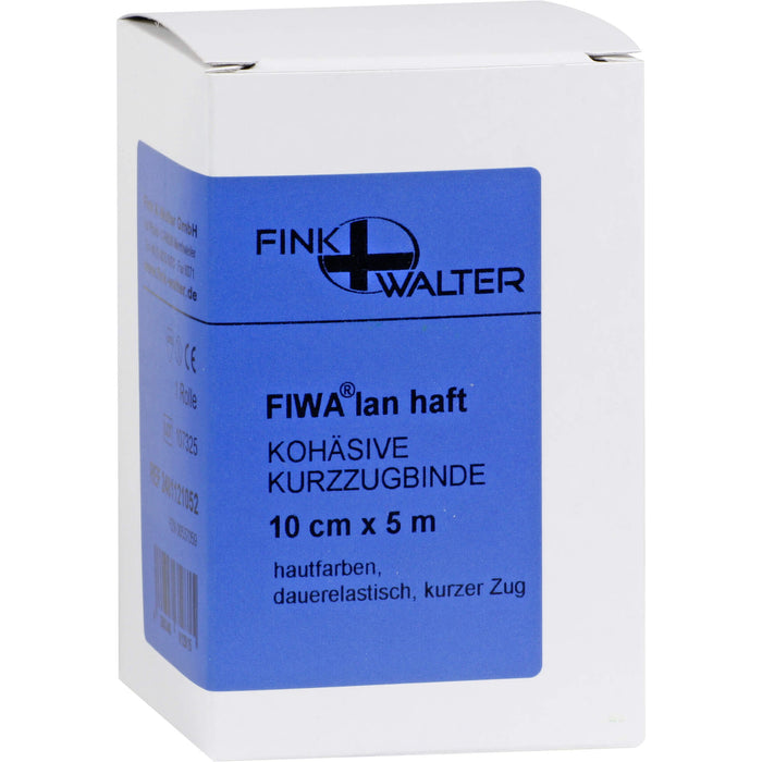 Kompressionsbinde kohäsiv mit kurzem Zug 10cmx5m, 1 St BIN