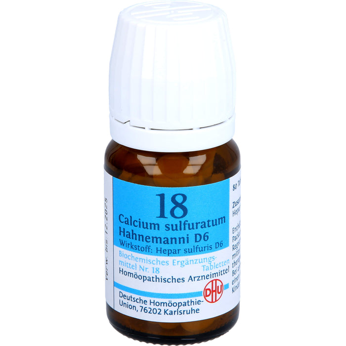 DHU Biochemie  18 Calcium sulfuratum Hahnemanni D6 Tabletten, 80 pc Tablettes