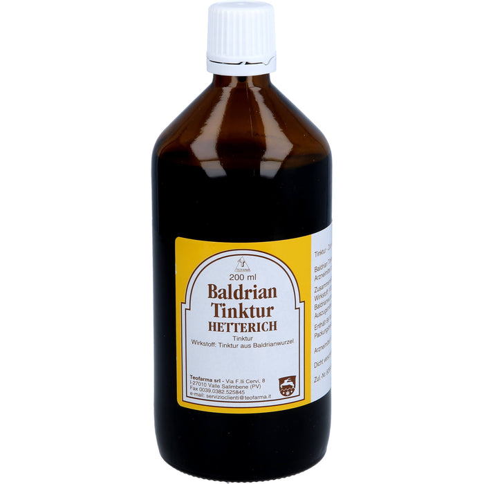 HETTERICH Baldrian Tinktur, 200 ml Solution