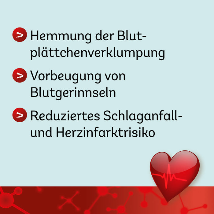 ASS Dexcel 100 mg Tabletten bei Herz-Kreislauf-Erkrankungen, 100 St. Tabletten