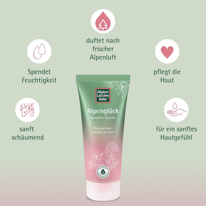 Allgäuer Latschenkiefer Alpenglück Verwöhn-Dusche, 200 ml Shower Gel