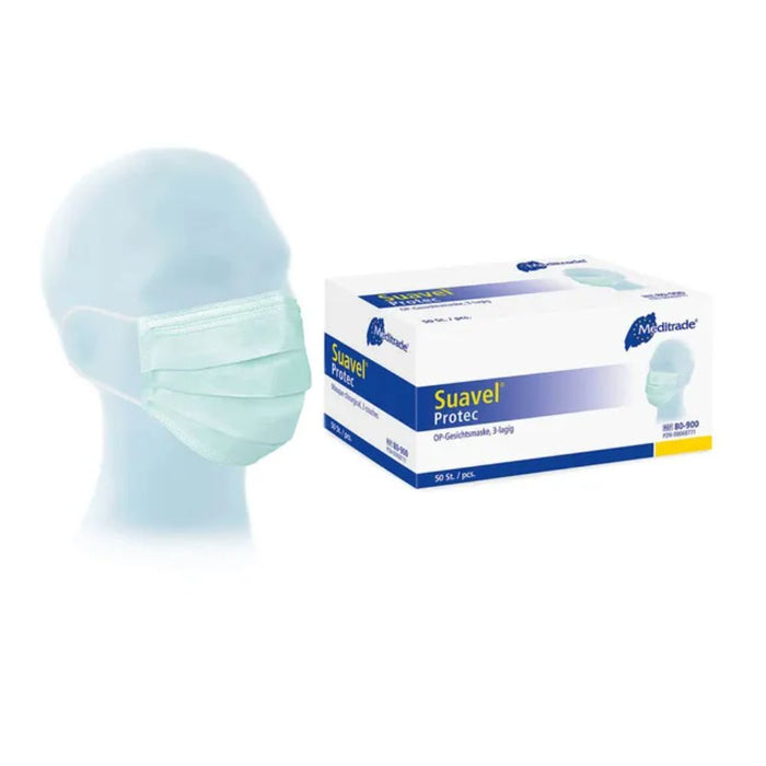 Suavel Protec OP-Gesichtsmaske, 3-lagig, 50 pc Masques