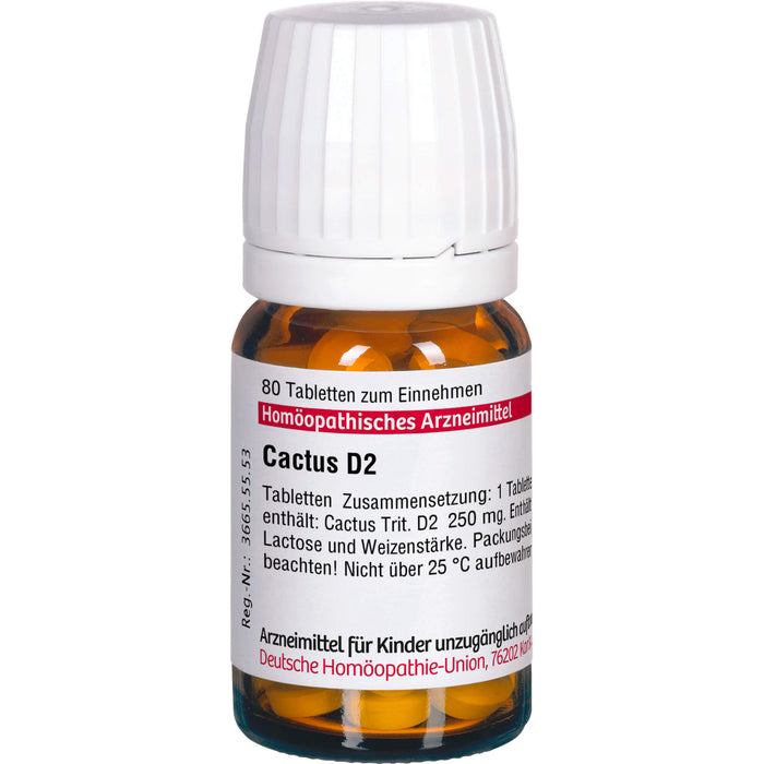 Cactus D2 DHU Tabletten, 80 pcs. Tablets