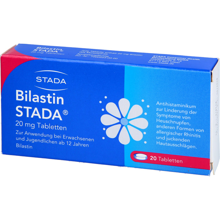STADA Bilastin 20 mg Tabletten, 20 pc Tablettes