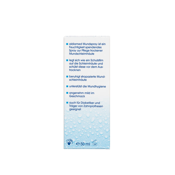 aldiamed Mundspray Gelfluid Speichelergänzung bei Mundtrockenheit, 50 ml Solution