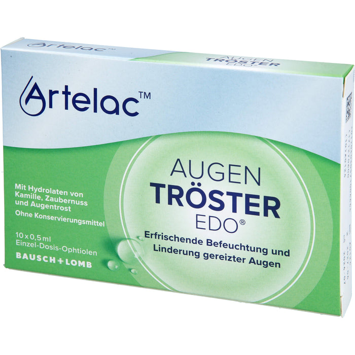 Artelac Augentröster EDO Befeuchtung und Linderung gereizter Augen, 10 pc Récipients à dose unique