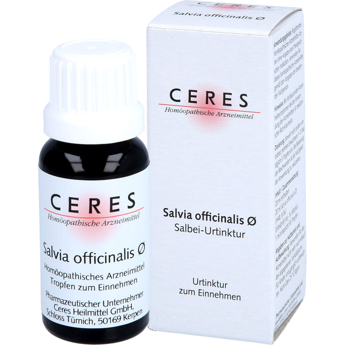 CERES Salvia officinalis Urtinktur, 20 ml Solution