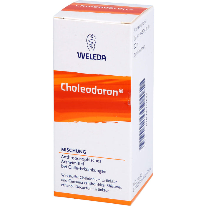WELEDA Choleodoron Mischung bei Galle-Erkrankungen, 50 ml Solution