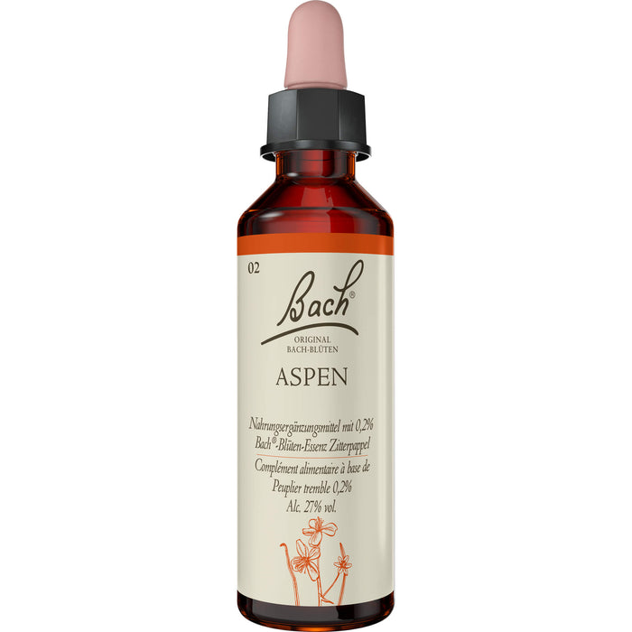 Bach Original Bach-Blüten Nr. 2 Aspen Zitterpappel Tropfen, 20 ml Lösung