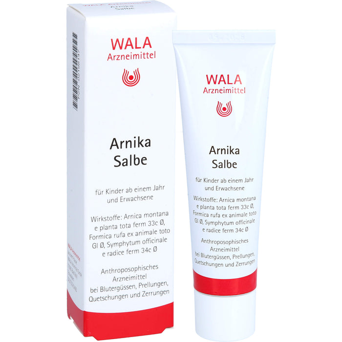 WALA Arnika Salbe bei Blutergüssen, Prellungen, Quetschungen und Prellungen, 30 g Salbe