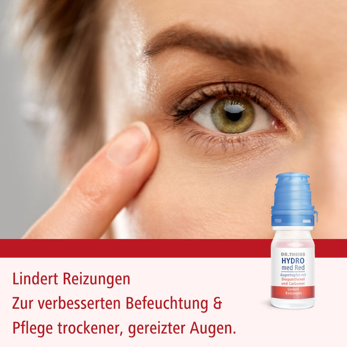 DR. THEISS Hydro med Red Augentropfen lindert Reizungen, 10 ml Solution