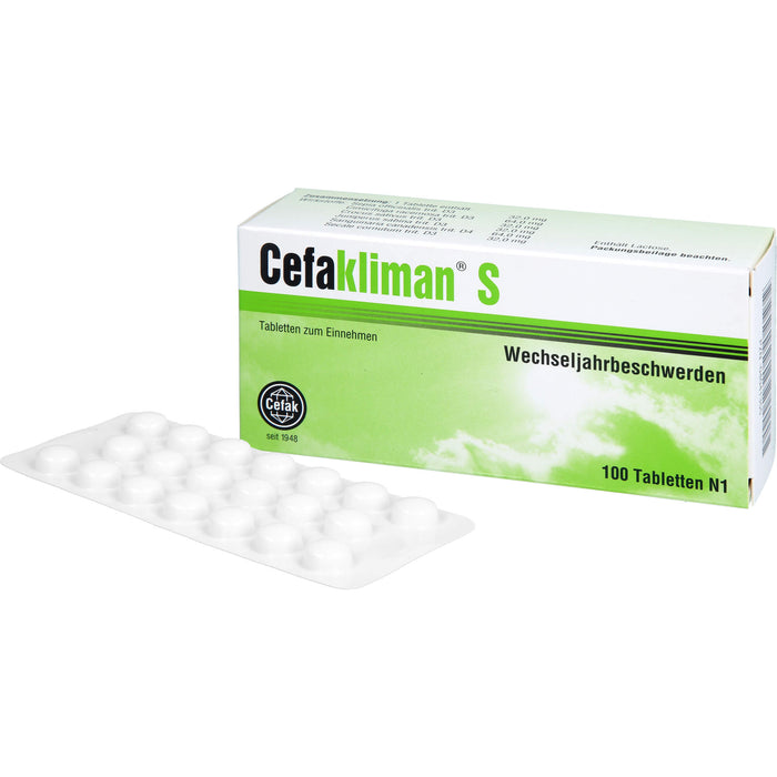 Cefakliman S Tabletten bei Wechseljahresbeschwerden, 100 pcs. Tablets