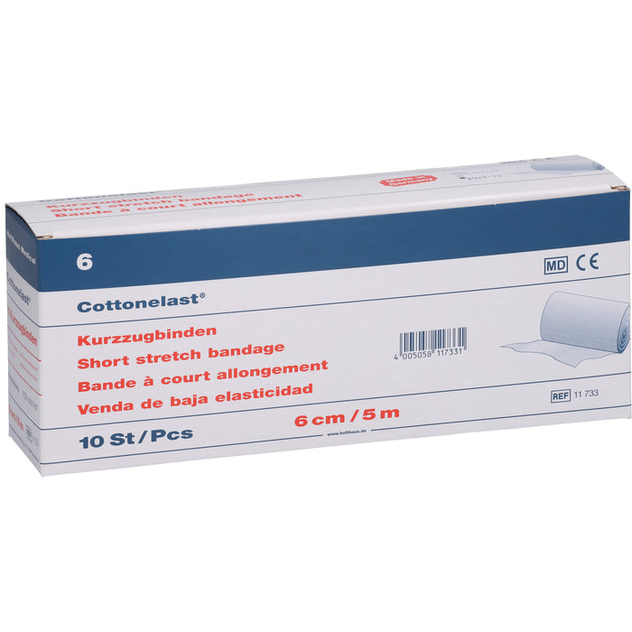 Kurzzugbin Cottonelast 6cmx5m, 10 St BIN