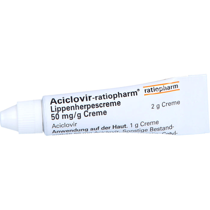 Aciclovir-ratiopharm Lippenherpescreme, 2 g Creme