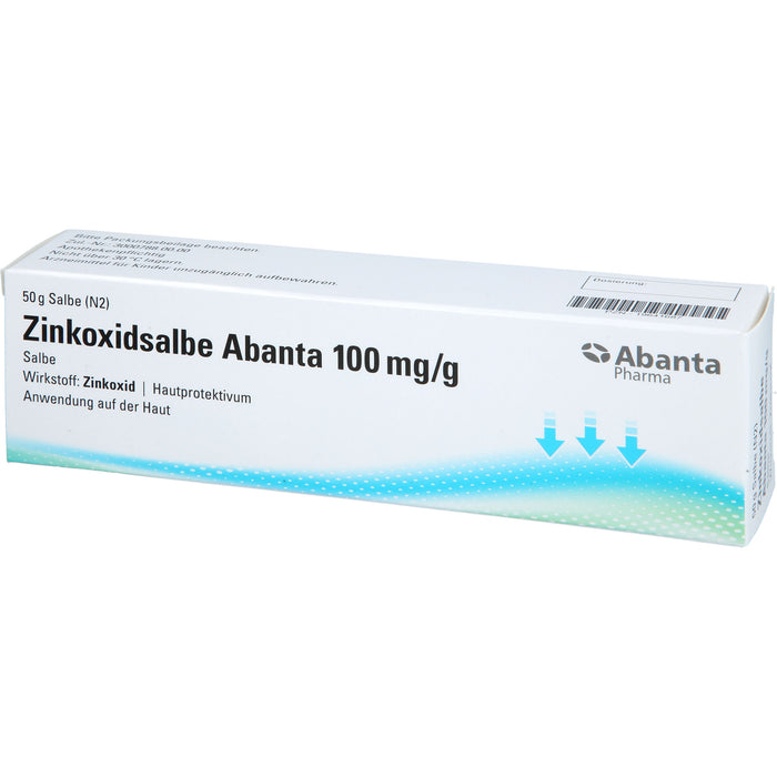 Abanta Pharma Zinkoxidsalbe 100 mg / g Hautprotektivum, 50 g Onguent