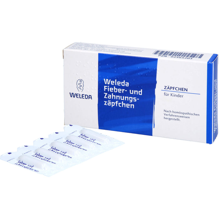 WELEDA Fieber- und Zahnungszäpfchen, 10 St. Zäpfchen