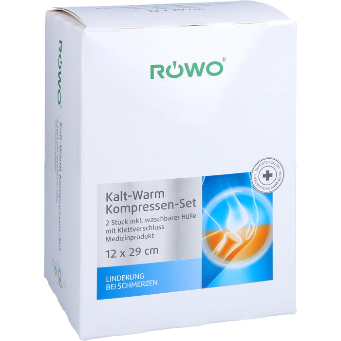 ROEWO Kalt-/Warm-Kompresse(2Stück)m. Klettbandage, 1 pcs. Compresses