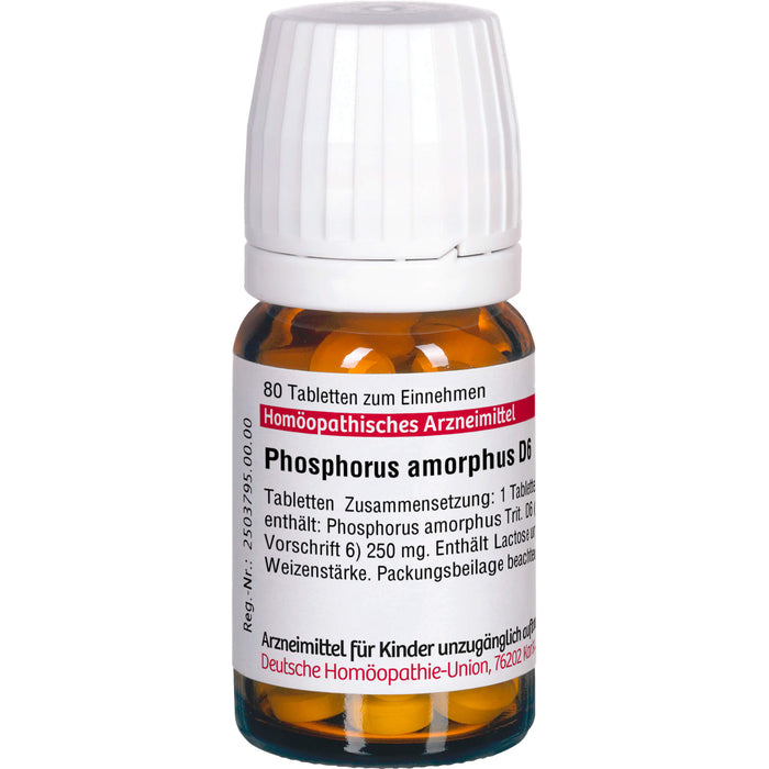 Phosphorus amorphus D6 DHU Tabletten, 80 pc Tablettes