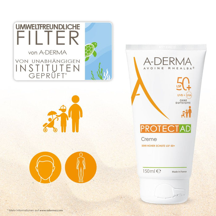 A-DERMA Protect AD Creme LSF 50+, 150 ml Cream