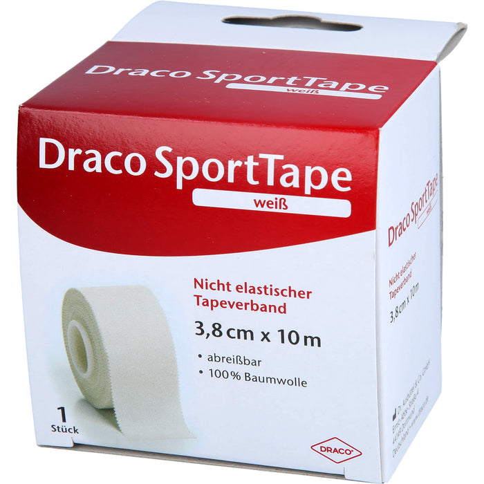 Dracotapeverband 10mx3,8cm weiß, 1 St VER