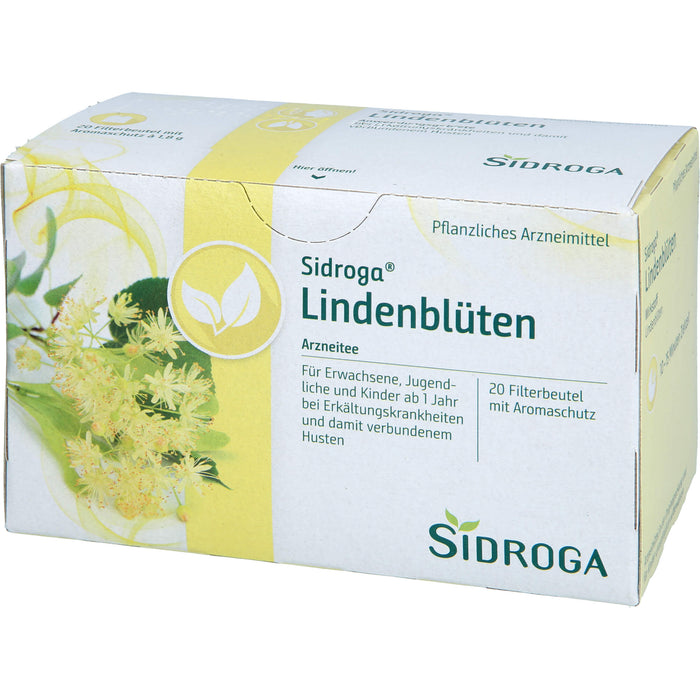 Sidroga Lindenblüten Arzneitee mit Aromaschutz, 20 St. Beutel