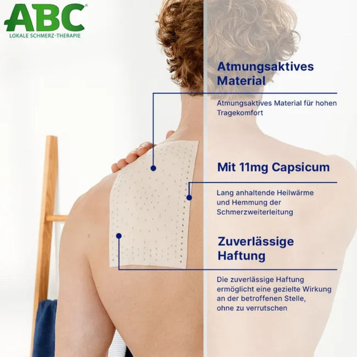 ABC Wärme-Pflaster zur Linderung von Muskelschmerzen, 2 pcs. Patch
