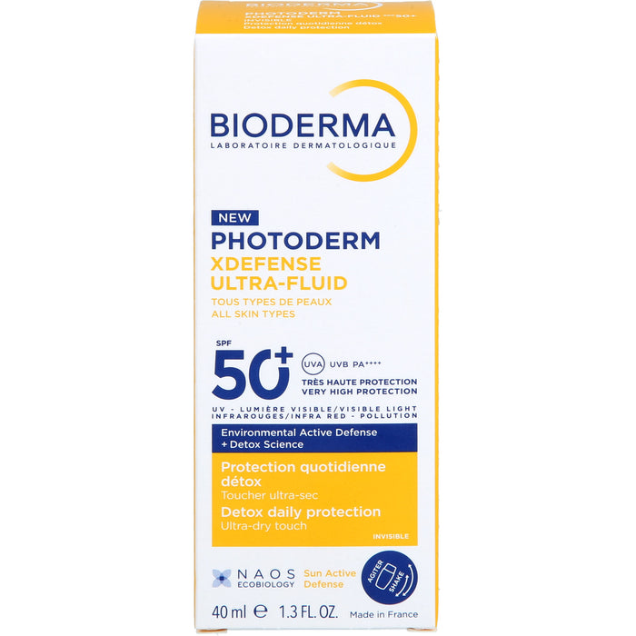BIODERMA Photoderm XDefense Ultra-Fluid LSF 50+ sehr hell getönt, 40 ml Lösung