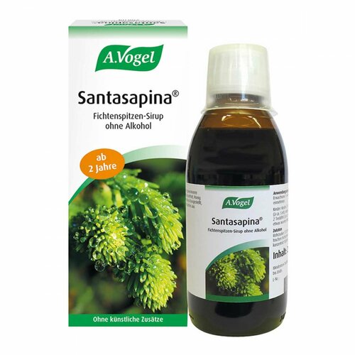 Santasapina Fichtenspitzen Husten-Sirup ohne Alkohol, 200 ml Lösung