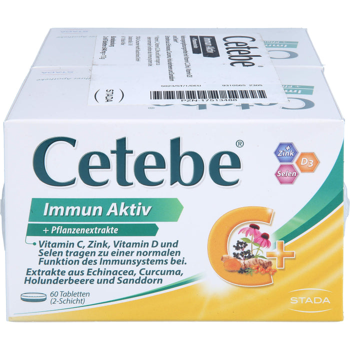 Cetebe Immun Aktiv Tabletten zur Unterstützung des Immunsystems, 120 St. Tabletten