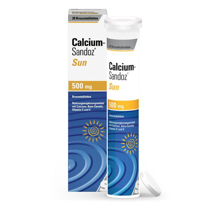 Calcium-Sandoz sun Brausetabletten, 20 St. Tabletten