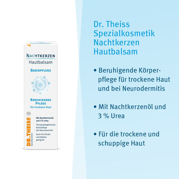 Dr. Theiss Nachtkerzen Hautbalsam beruhigende Pflege für trockene Haut, 100 ml Cream