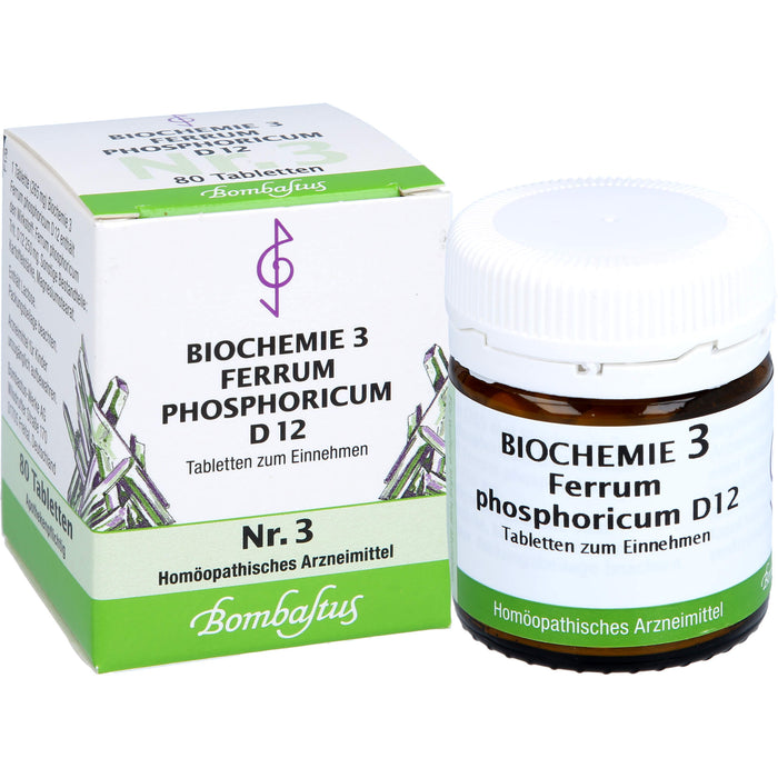 Biochemie 3 Ferrum phosphoricum Bombastus D12 Tbl., 80 St TAB