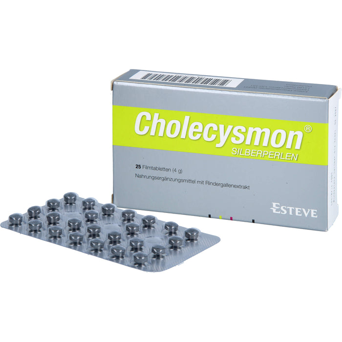 RIEMSER Cholecysmon Silberperlen Filmtabletten, 25 pcs. Tablets