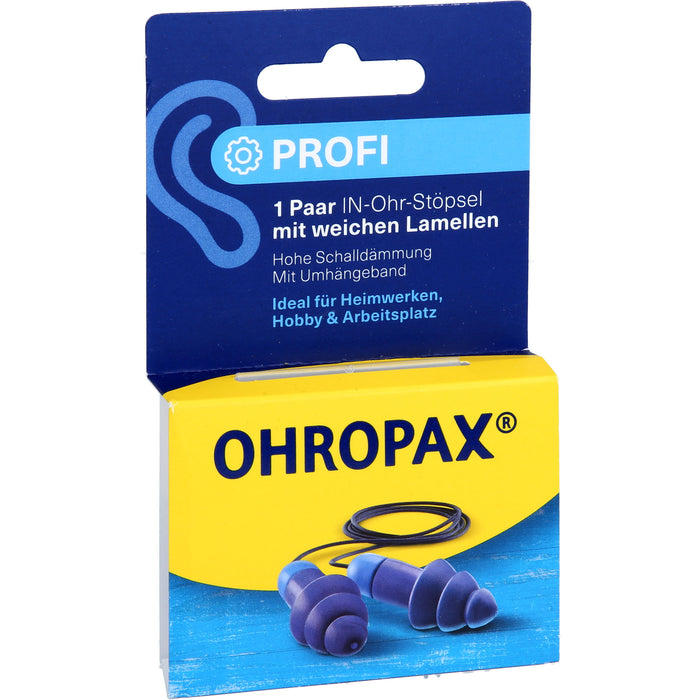 OHROPAX Profi Lamellenstöpsel In-Ohr, 2 pc Bouchons d'oreilles