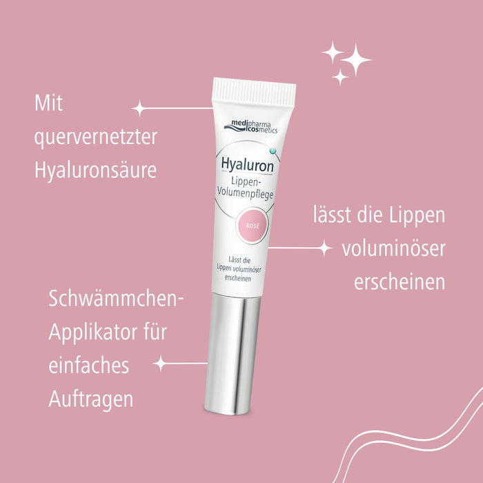 Medipharma Cosmetics Hyaluron Lippen-Volumenpflege rosé, 7 ml Creme