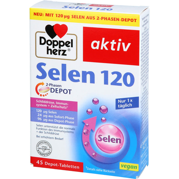Doppelherz aktiv Selen 120 2-Phasen Depot-Tabletten, 45 pcs. Tablets