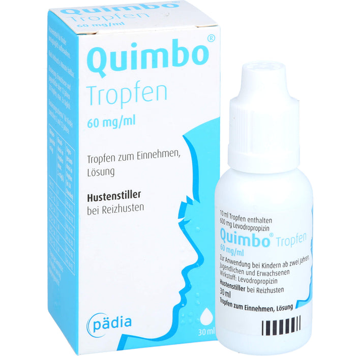 Quimbo Tropfen Hustenstiller bei Reizhusten, 30 ml Solution