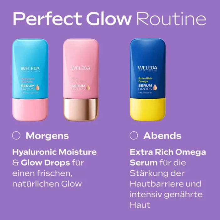 WELEDA Hyaluronic Moisture Serum Drops 24h Feuchtigkeit, 30 ml Solution