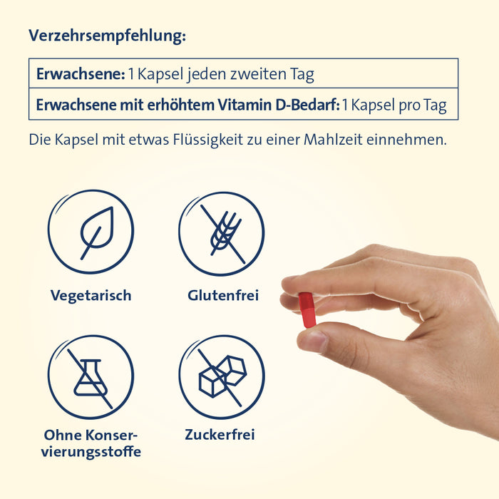 Vitamin D3 K2 Hevert + Calcium & Magnesium 4000 IE, 120 pcs. Capsules