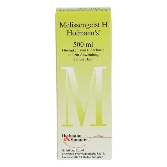 Melissengeist H Hofmann's Flüssigkeit zur Unterstützung der Verdauungsfunktion, 500 ml Solution