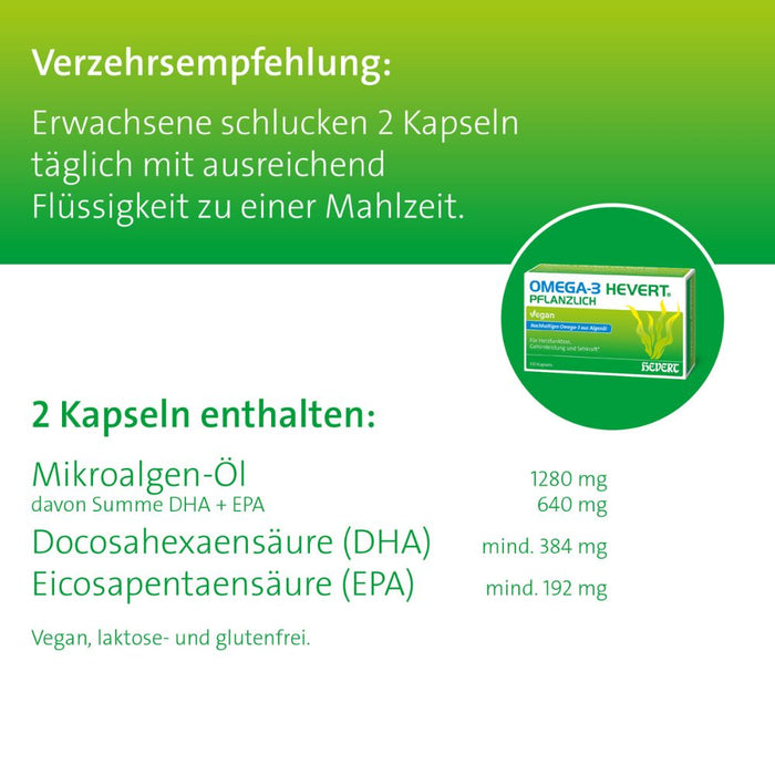 Omega-3 Hevert pflanzlich Kapseln, 120 pc Capsules