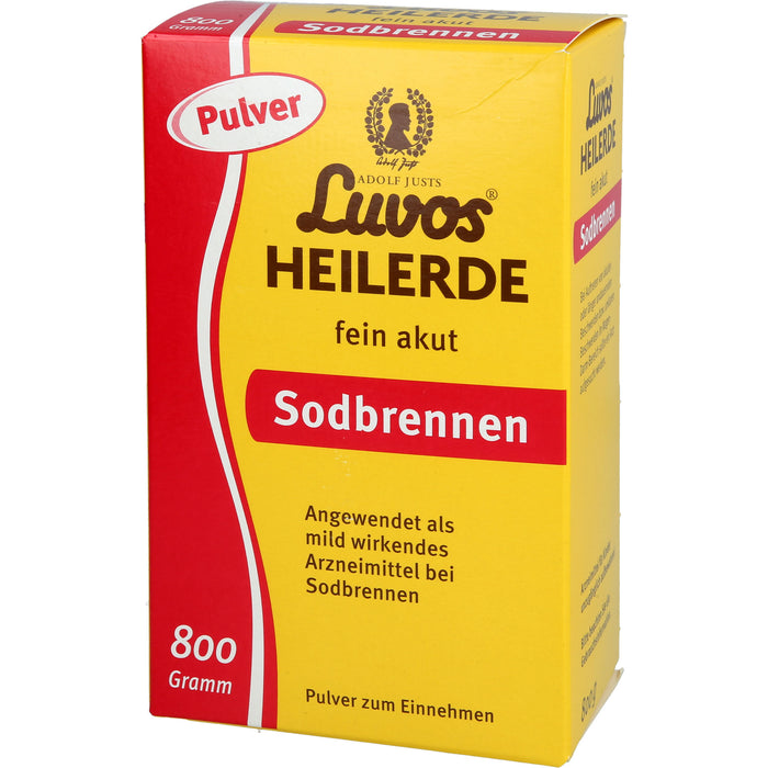 Luvos Heilerde fein akut Pulver zur Einhame bei Sodbrennen, 800 g Powder