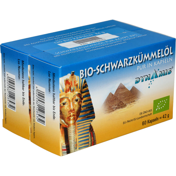 Dynamis ägyptisches Schwarzkümmelöl Bio Kapseln, 120 St. Kapseln